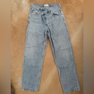 AGOLDE criss-cross jean